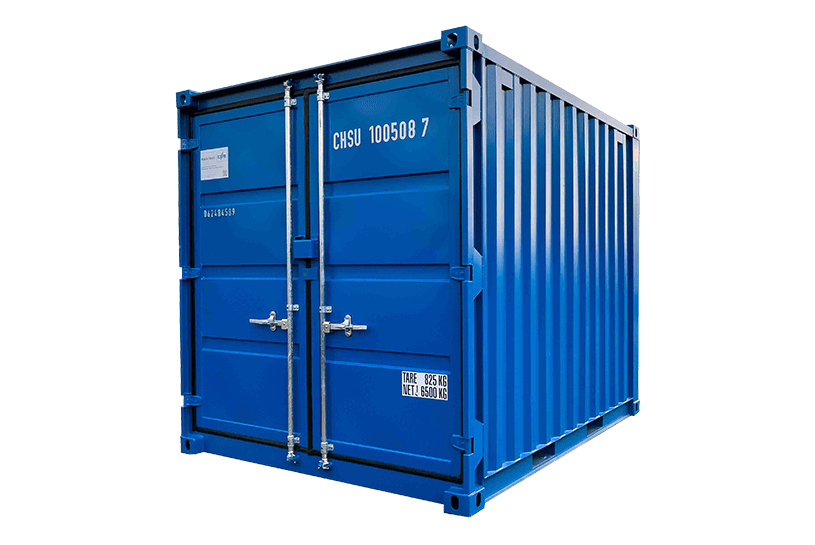 Außenansicht eines 8 Fuß Containers