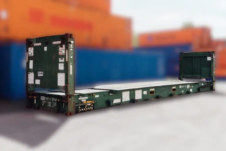 40 Fu&szlig; High-Cube Gebraucht Flat-Rack-Container