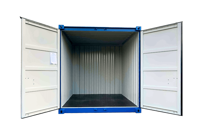 Innenansicht eines 8 Fuß Containers