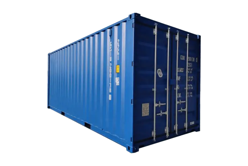A 20ft (one-trip) shipping container sold by CHS Container Group.