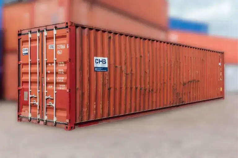 A 40ft used high-cube container available for sale via CHS Container Group