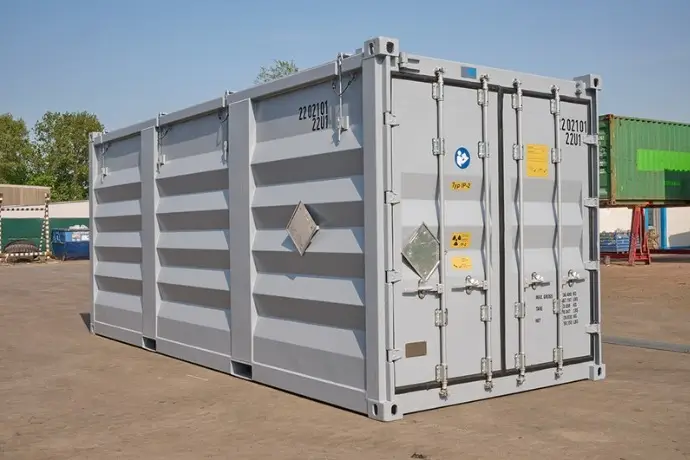 Die Außenansicht eines IP2 Containers der CHS Container Group