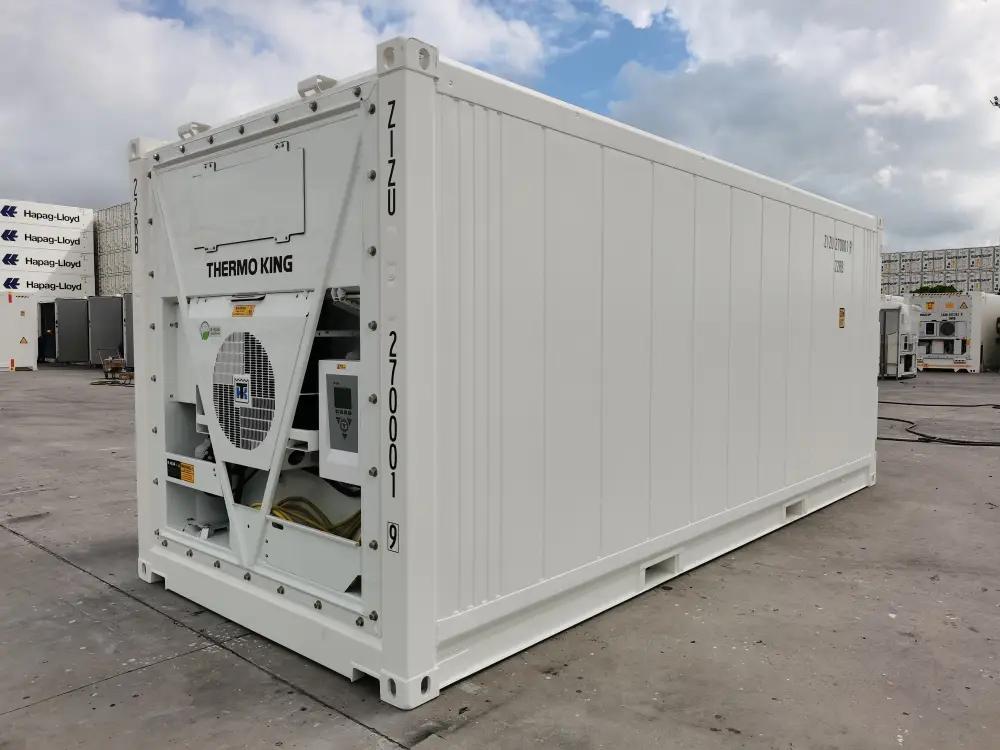thumbnail interactive-video image 1 of Herpa 1:87 Scale 20 Ft. Reefer Container - White Blank (HN2287-3) For Model Railways 1 of 4