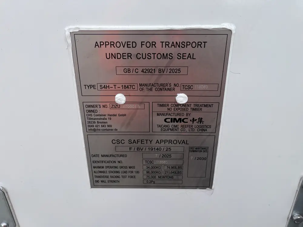 40ft High-Cube New Refrigerated Container For Sale - Image 23